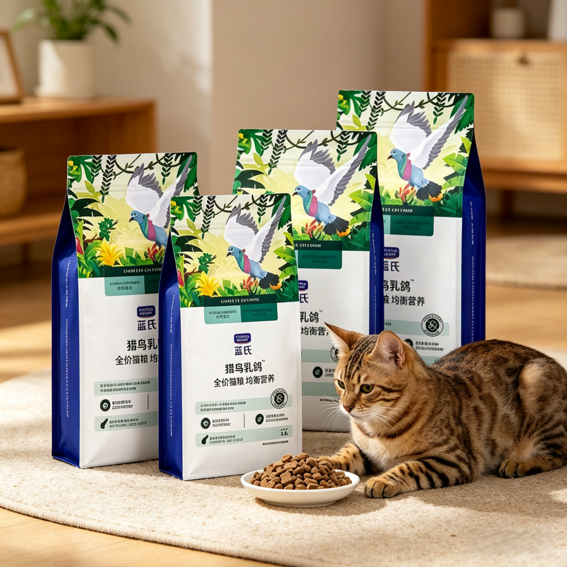 蓝氏猎鸟乳鸽全价猫粮1.5kg*4 255元，蓝氏荒野猎兔全价猫粮1.5kg*4 255元 - 86线报
