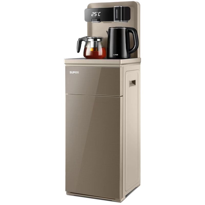 苏泊尔（SUPOR）茶吧机 家用饮水机 遥控智能背板下置水桶全自动自主控温立式多功能泡茶机 CBJ33