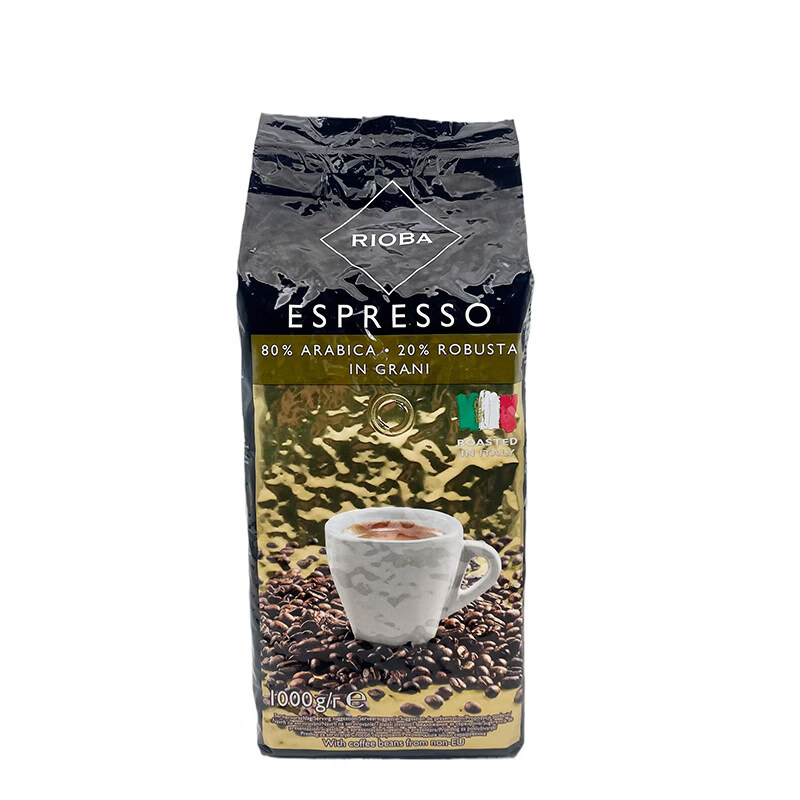 瑞吧(RIOBA)麦德龙意大利进口RIOBA瑞吧金装咖啡豆ESPRESSO意式特浓 1KG 1kg