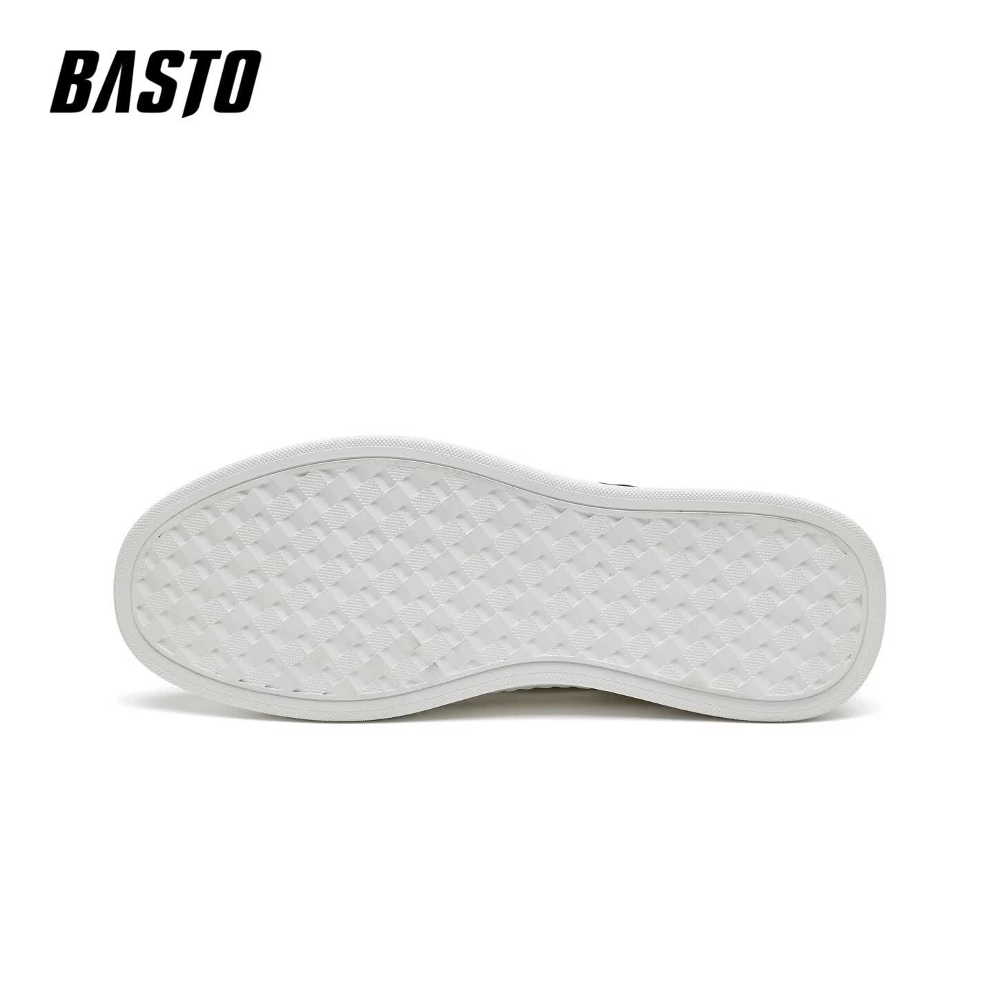 百思图（BASTO）夏季透气网面鞋男2026新款软底防滑耐磨缓震男士运动鞋百搭休闲鞋 白色 41 【运动鞋码】