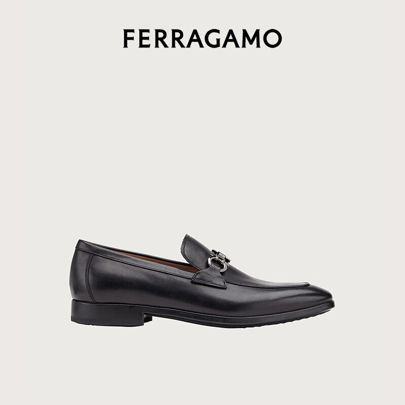 菲拉格慕（Ferragamo）男士GANCINI便鞋 0735236_3E _100（E楦）礼盒