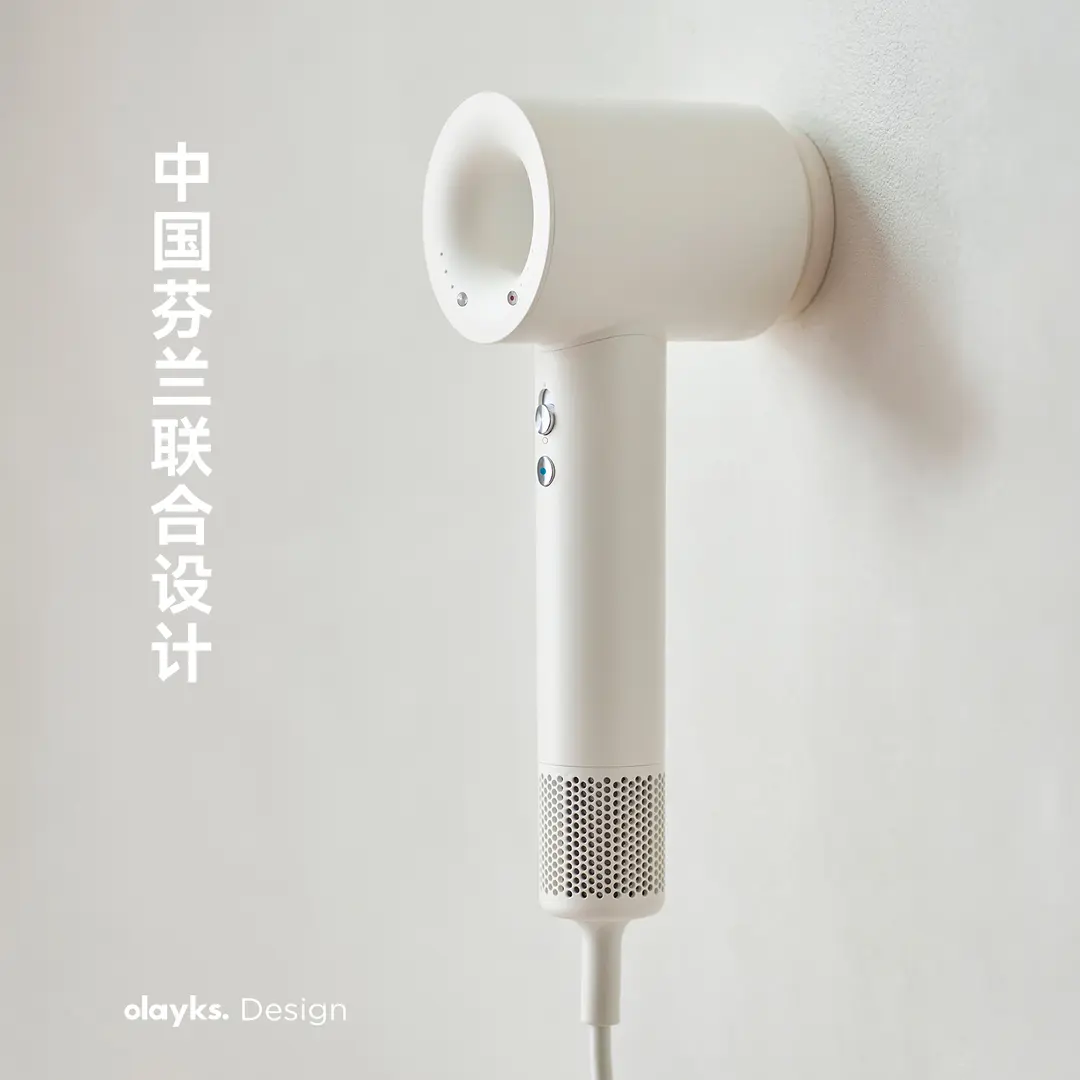 olayks【侯明昊同款】立时高速吹风机大风力速干66亿等离子护发电吹风便携家用宿舍吹风筒送女生礼物 【明星同款-陶白色】带风嘴