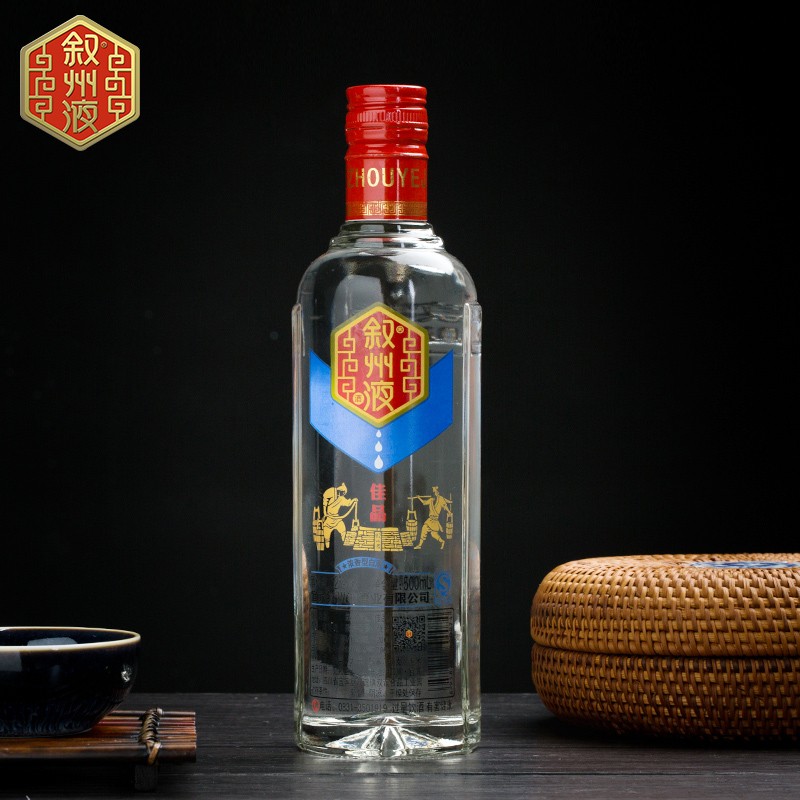 叙州液佳品52度五粮浓香型固态发酵四川宜宾高度光瓶口粮白酒 52度