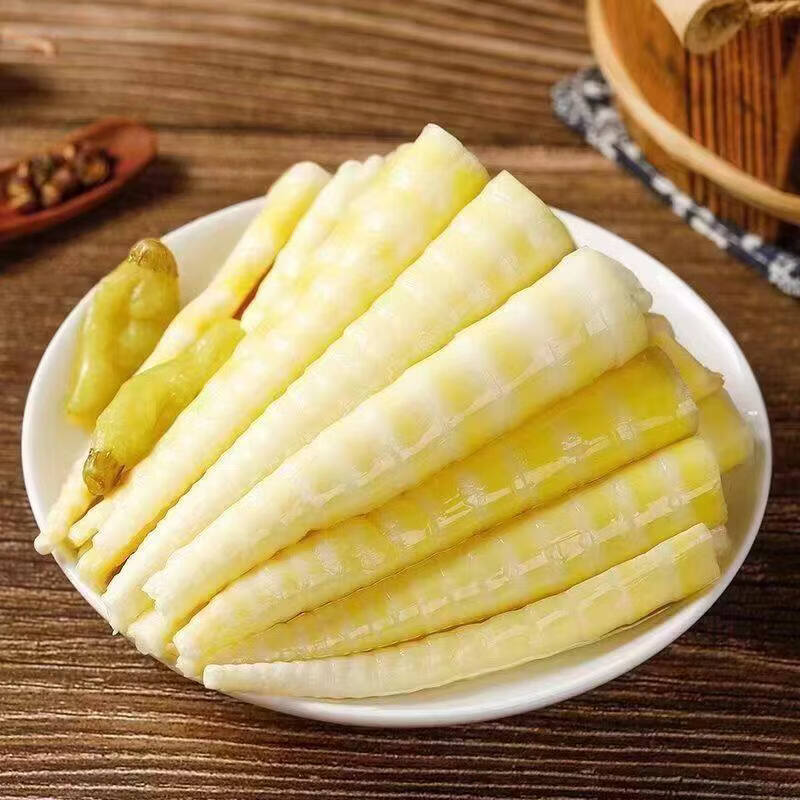 泡椒竹笋笋尖山椒脆笋香辣笋丝笋尖小零食酸辣即食袋装野山椒 泡椒笋尖250g(精品)