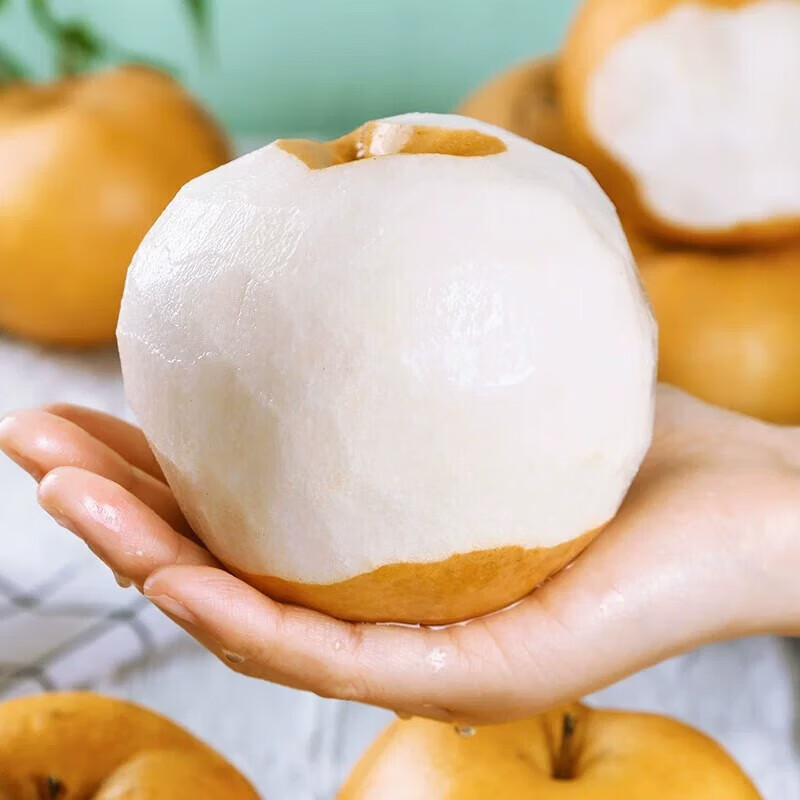 JDBMO秋月梨山东莱阳羊脂冰糖梨子正宗千玥膏梨水果送礼品 5斤精选商超级7-12枚净4.5斤 源头直采【精选好果】