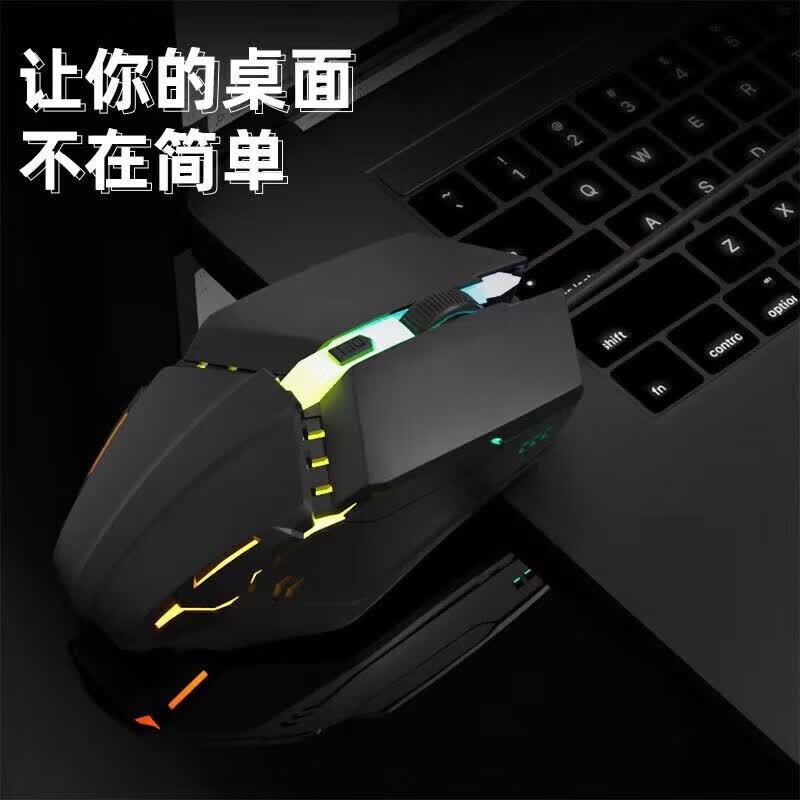 有线鼠标 游戏鼠标 办公鼠标 电竞鼠标usb接口家用电脑台式笔记本通用鼠标有线 X3电竞背光款-三档变速
