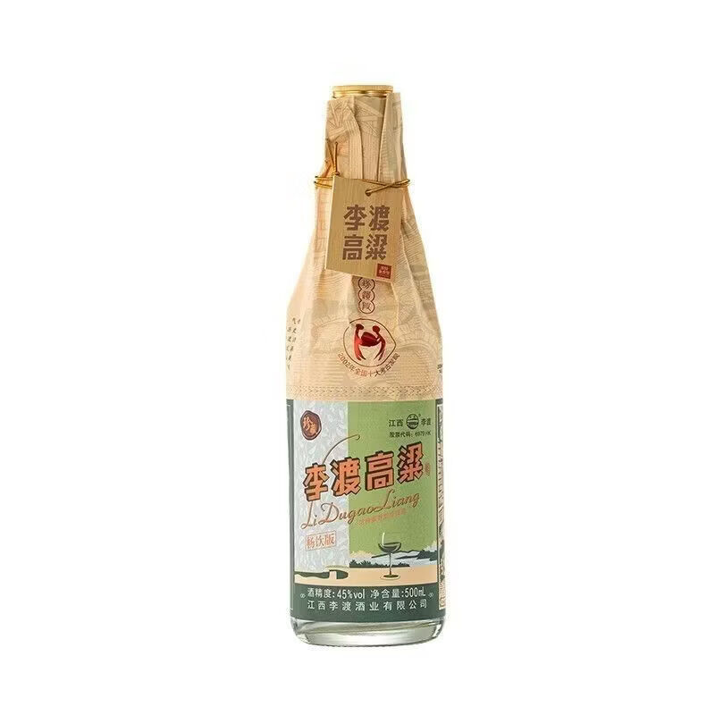 李渡高粱酒李渡金标光瓶52度500*12瓶整箱 李渡畅饮版45度6瓶装纯粮酒 52度 500mL 12瓶 李渡金标