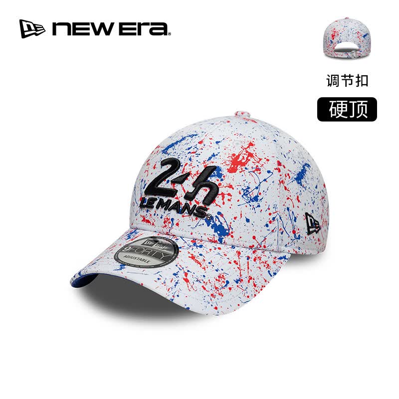 NEW ERA纽亦华26新品24小时勒芒耐力赛印花联名男女硬顶NE940 60957716-白色