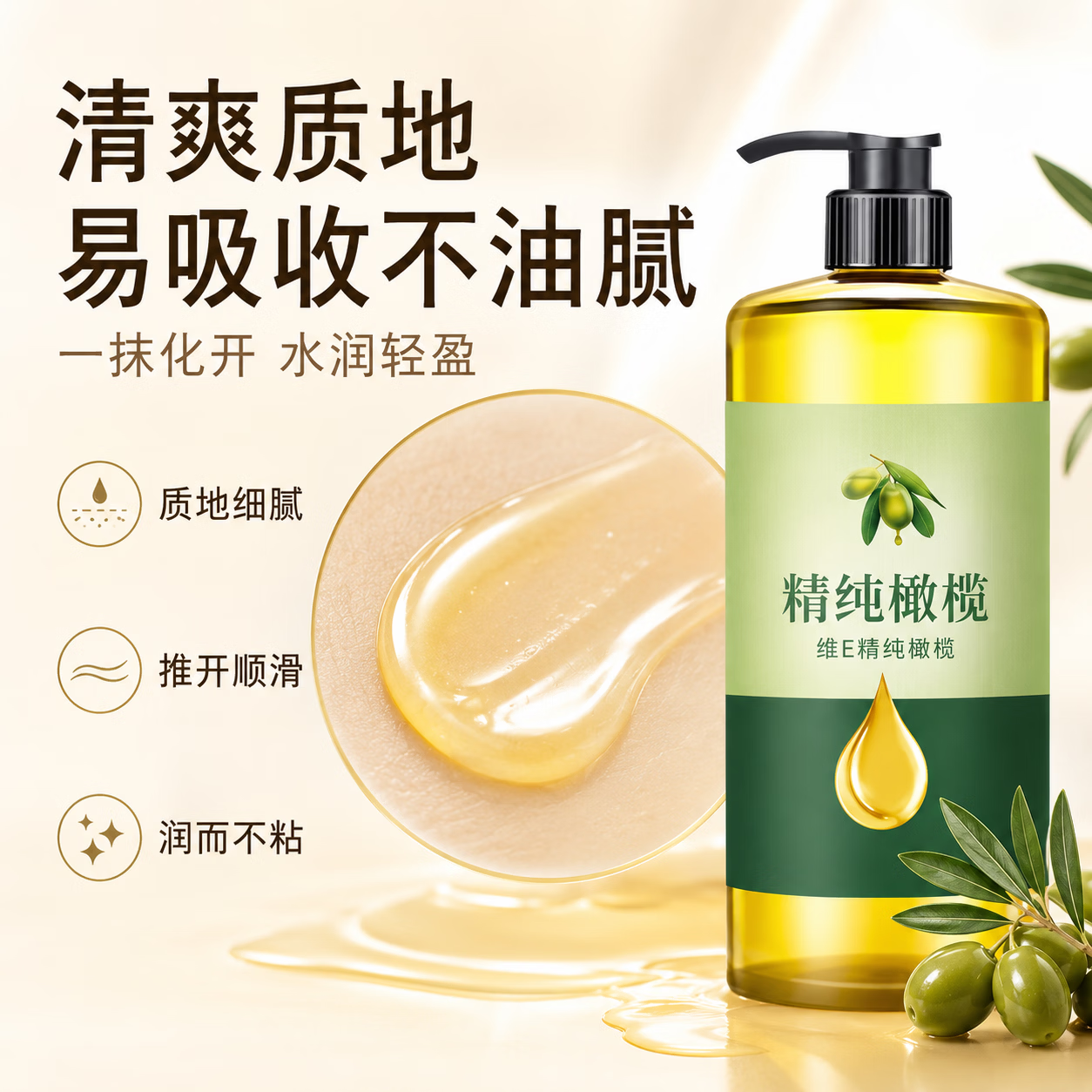 AILUKI维e橄榄护肤身体油保湿夏季女士儿童补水保湿防裂干滋润 一瓶装I维e橄榄身体油 多件更划算