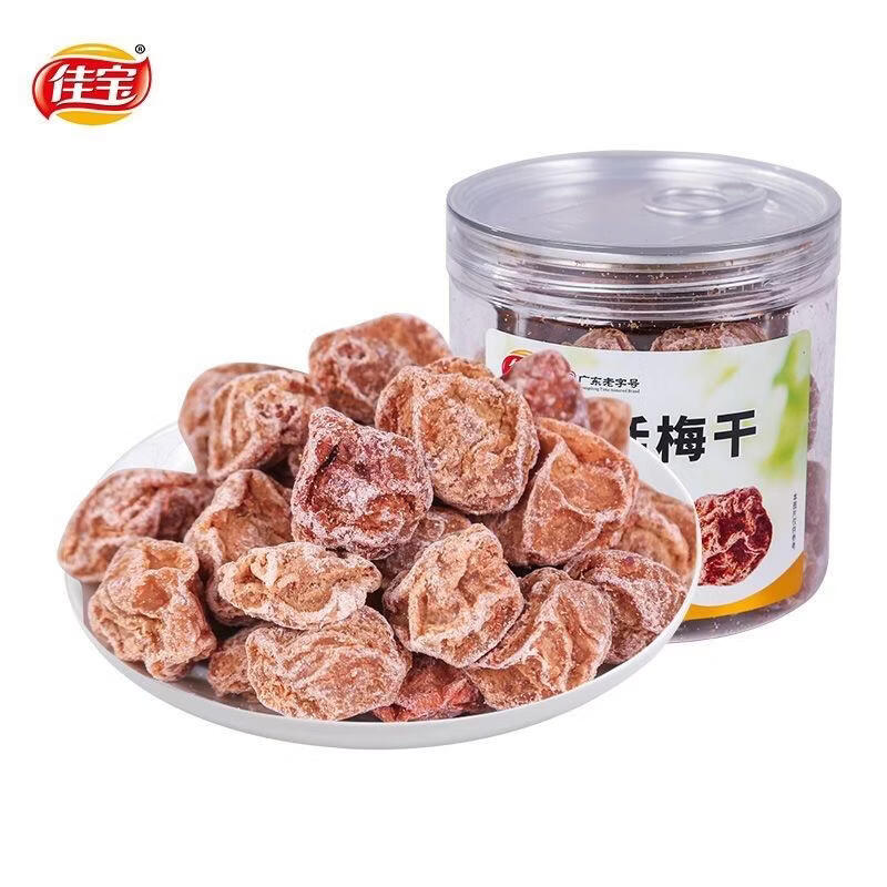 佳宝105g酸甜话梅干青梅干蜜饯零食果干休闲酸梅话梅干 佳宝【105g罐酸甜话梅*1罐】