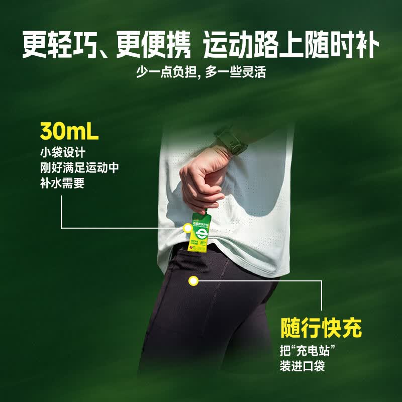 迈胜电解质快充包马拉松跑步骑行登山出汗抽筋运动健身电解质水饮料 【石榴味】电解质快充包 15袋*2盒