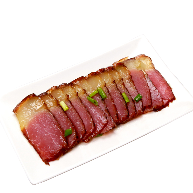 笆竹園恩施土家柴火煙熏后腿臘肉川味咸肉煙熏肉老臘肉農(nóng)家黑豬土豬肉 3斤裝
