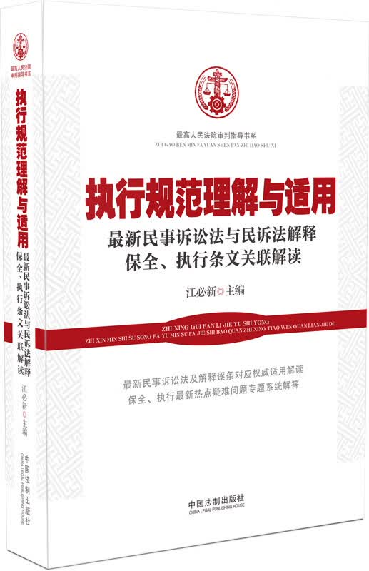 执行规范理解与适用：新民事诉讼法与民诉法解释保全、执行条文关联解读 高人民法院审判指导书系
