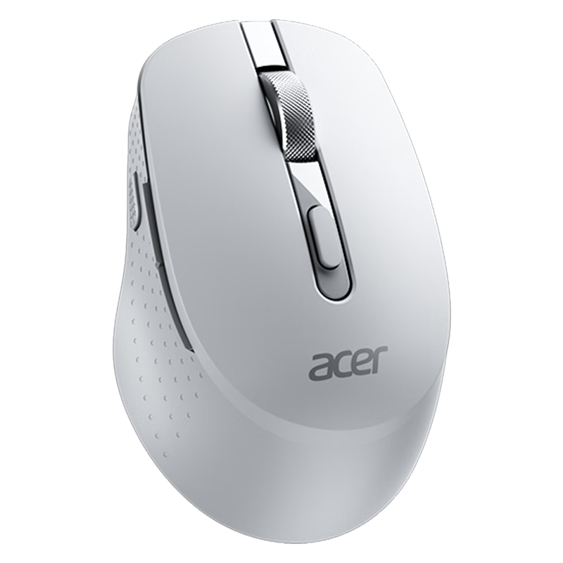 宏碁（acer）鼠标 无线蓝牙双模鼠标 充电鼠标 便携办公鼠标 人体工程学设计 灰色 M155