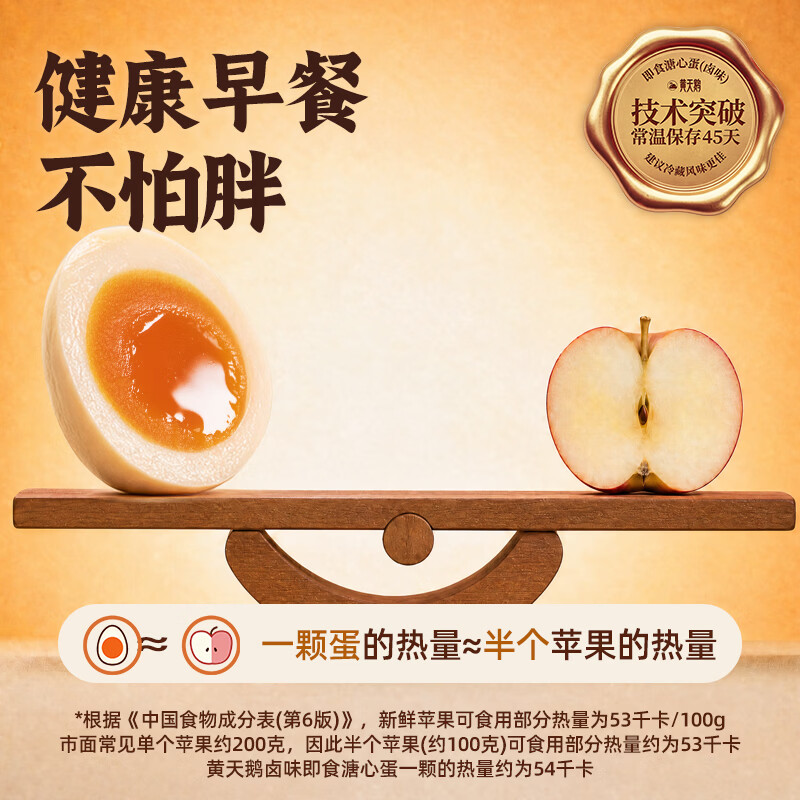 黄天鹅【即食溏心蛋】卤味15枚早餐鸡蛋轻食1.2斤京东自营