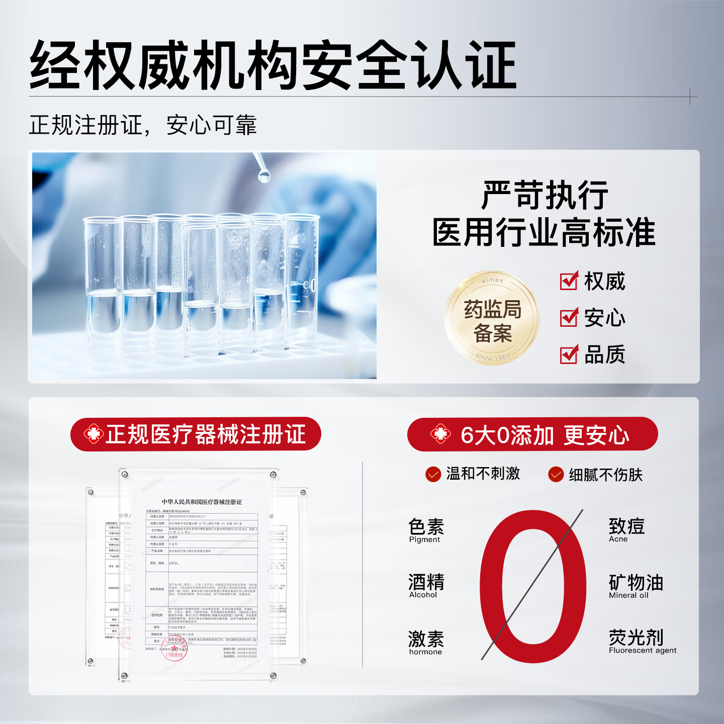 通用HSZ护理膜FXZ蛋白敷料QXE护理膜QXE胶原蛋白医用重组胶原蛋白凝胶 1盒装【体验装】HSZ护理膜
