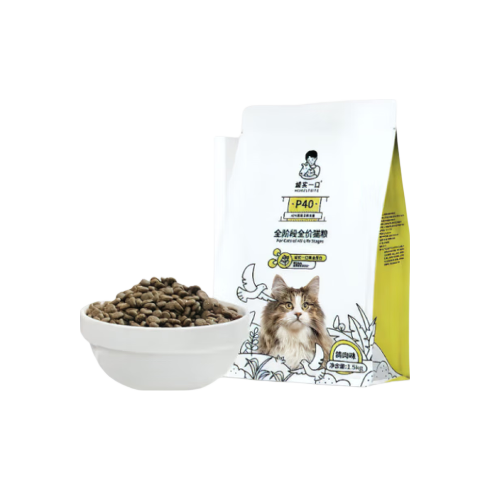 诚实一口经典P40猫粮1.5kg高蛋白全阶段全价猫粮鸽肉味