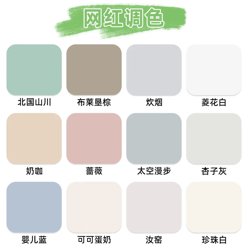 三和色浆内墙水性色浆涂料乳胶漆色浆调色色浆墙地固色浆高浓度鲜艳 色浆【婴儿蓝】 250g