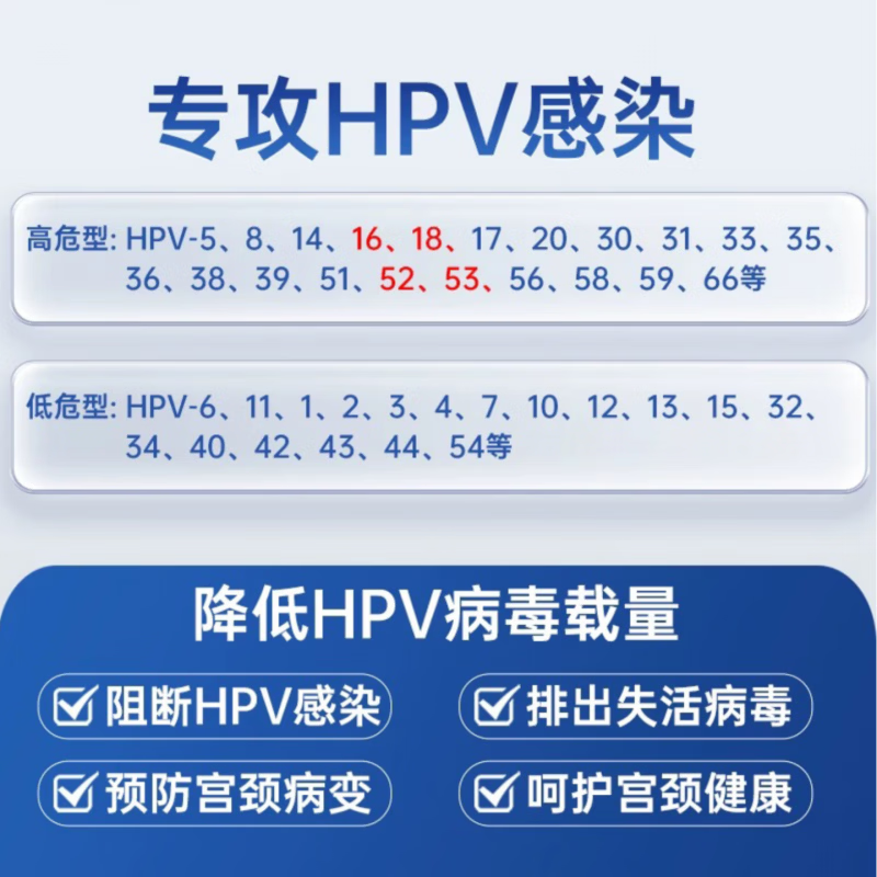 诺维斯唯她医用抗hpv功能敷料抗人乳头瘤病毒妇科降低HPV病毒载量 五盒装【高低危多型号 快速恢复 巩固防御】 官方旗舰店正品直发