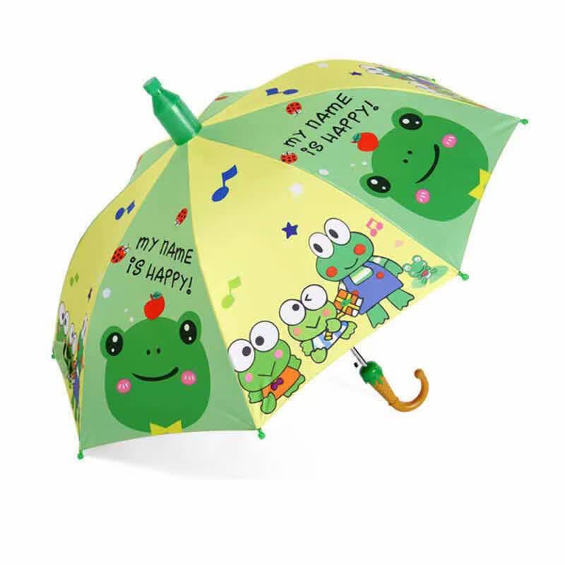 儿童雨伞小学生男孩幼儿园女孩上学专用小朋友宝宝小孩伞女童男童 彩虹独角兽【防水套】附带口哨