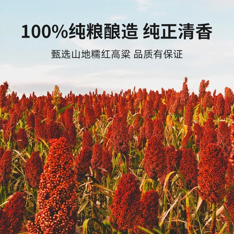 帝月白酒纯粮食酒整箱6瓶装高粱老酒39度清香型小瓶泡酒自饮送礼长辈 39度 375mL 4瓶 【礼盒装】