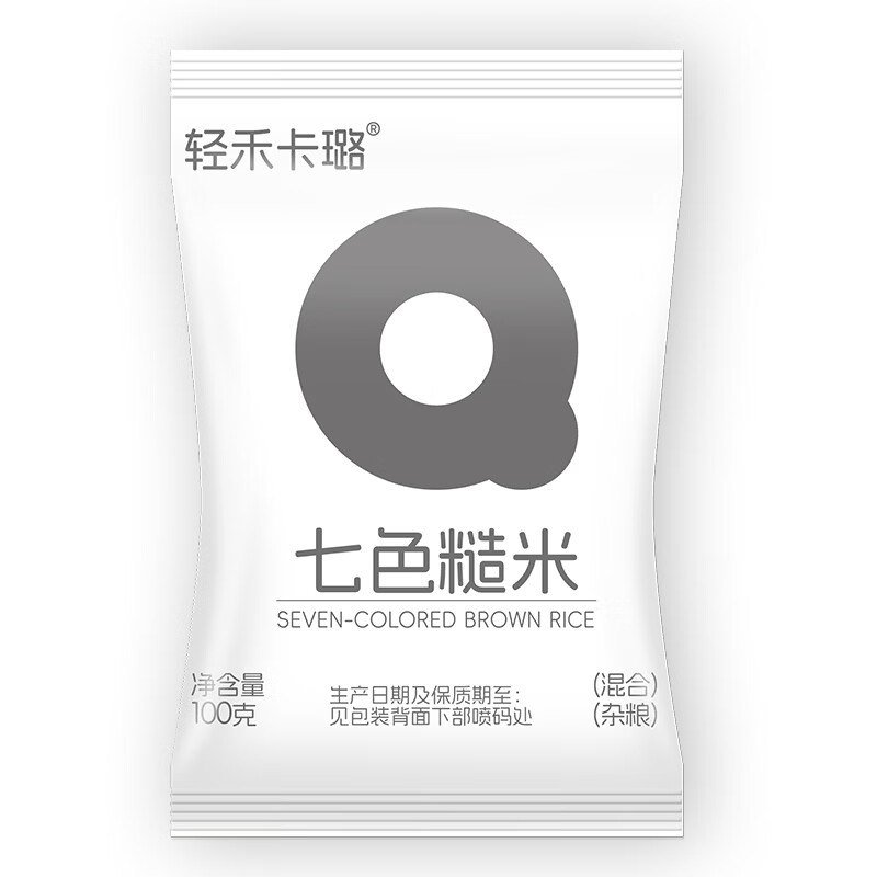 轻禾卡璐七色糙米100g低脂粗粮同煮同熟口感丰富杂粮米杂粮糙米
