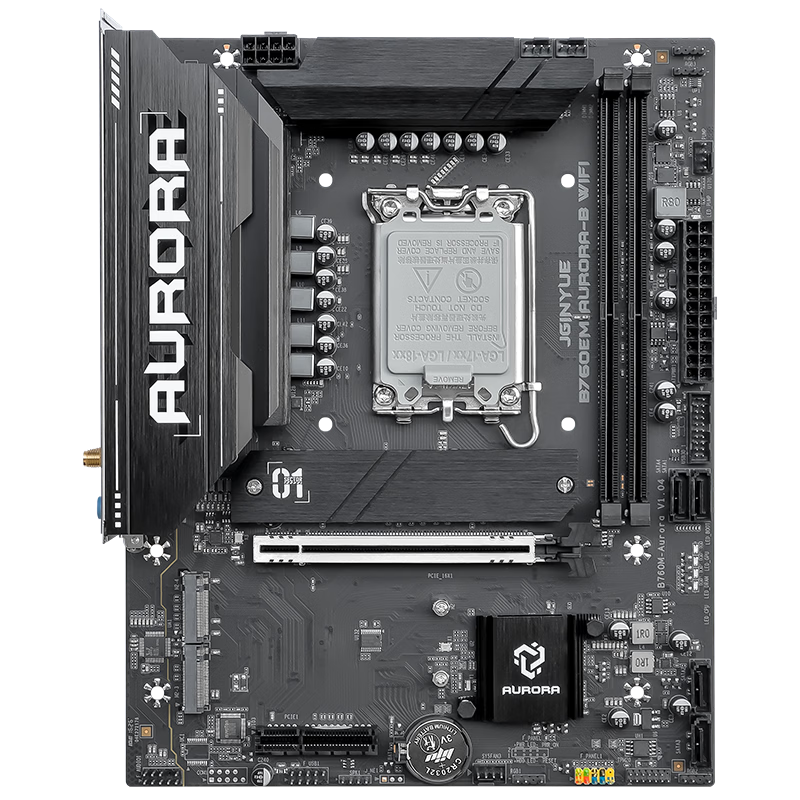 精粤 B760 EM AURORA B WIFI DDR4 PCIE5.0 3A EM AURORA B WIFI 图 4