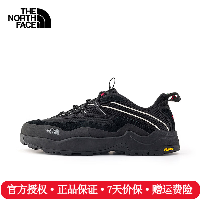 The North Face北面休闲鞋男26春夏新款户外运动舒适透气低帮抓地缓震徒步鞋8G6Q KX9/宇宙黑 42 /8.5