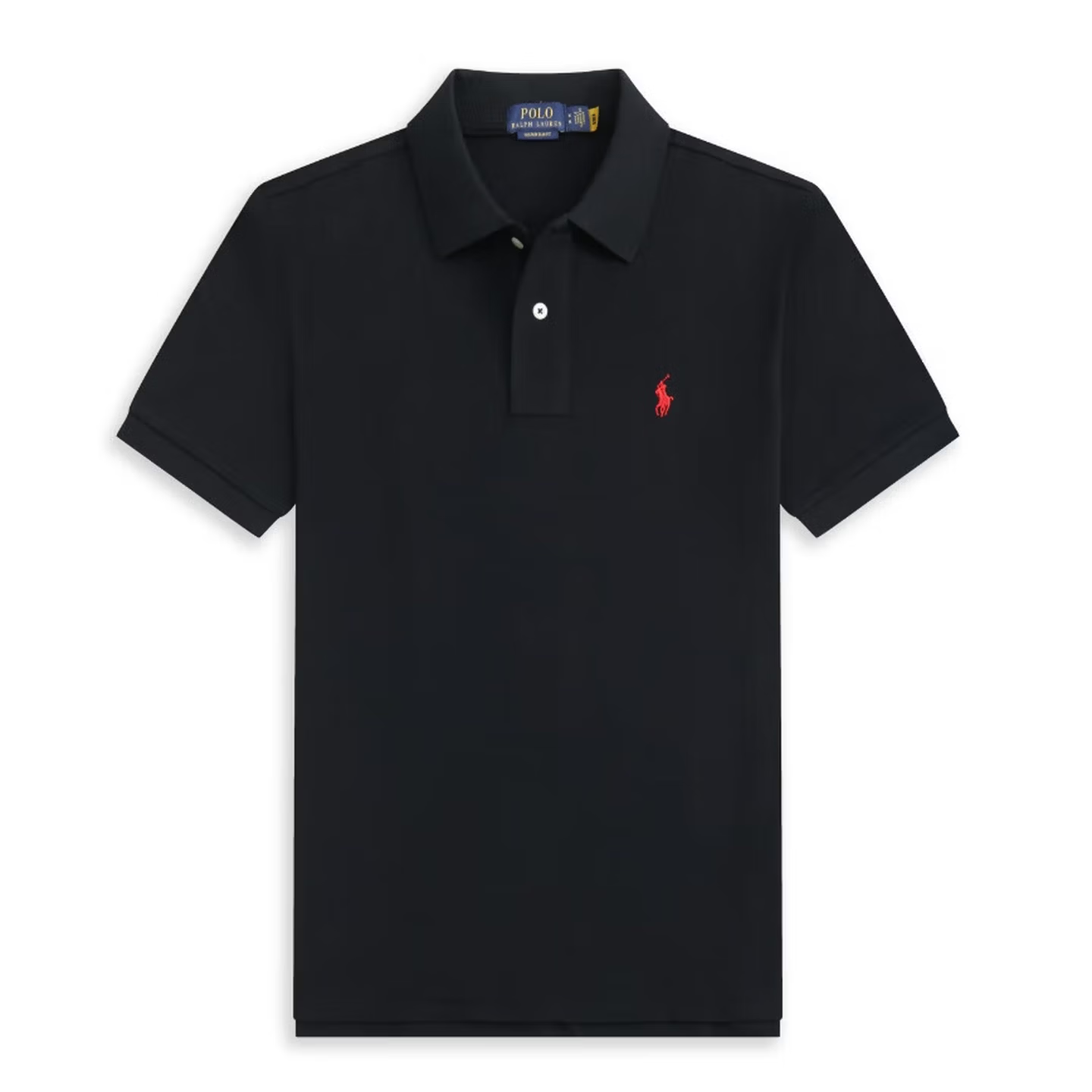 RALPH LAUREN 拉夫劳伦夏季新款潮流纯棉短袖t恤polo衫710782592黑色 XL定制修身版