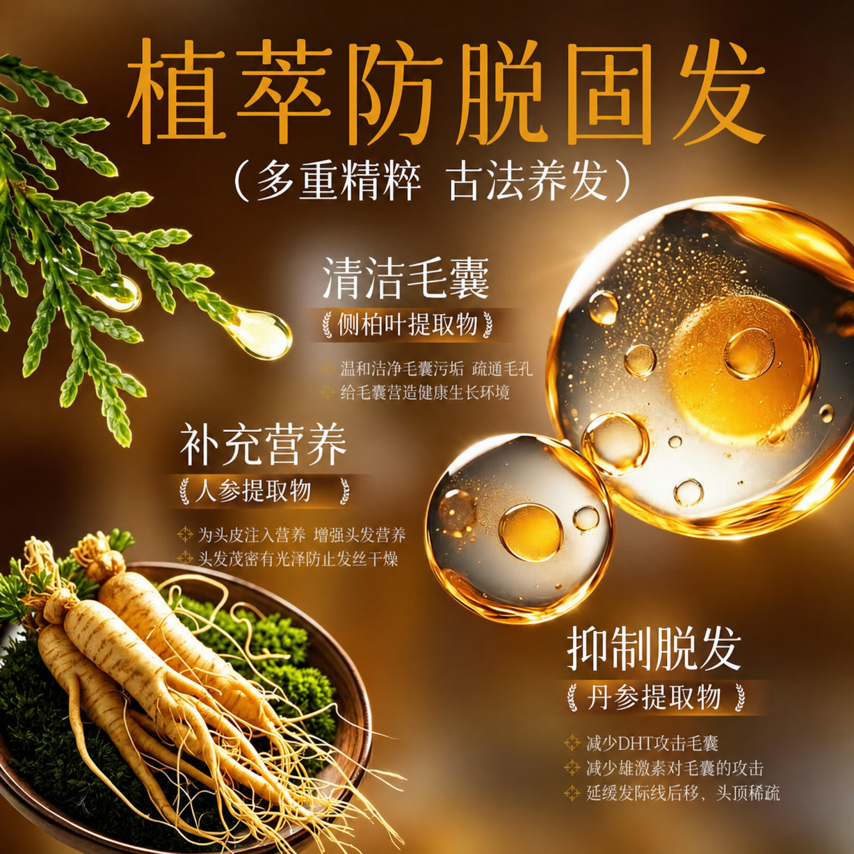 DR.JRAIOS瑞士品牌防脱育发液护固发头发生长发剂激活毛囊增密发头皮精华液 【药房热销同款】重度脱发止脱精华液 120ml*1支