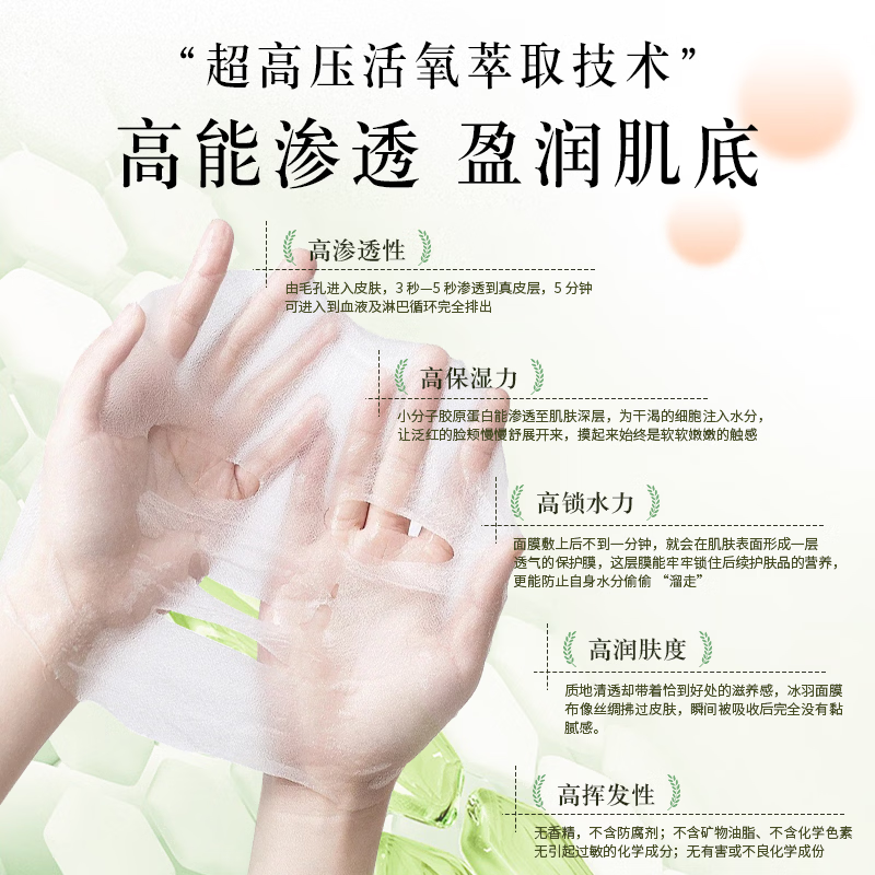 花皙蔻膜法花花园保湿补水面膜5片补水保湿舒缓修护山茶花海茴香面膜 母菊花面膜5片(3盒)