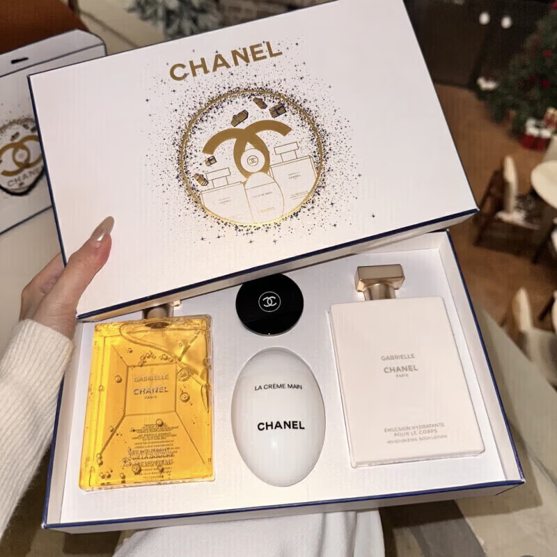 香奈儿（CHANEL）护理套装情人节礼物送女友闺蜜实用生日礼物结婚伴娘伴手礼 可可四件套【身体乳+沐浴露+护手霜+唇膏】