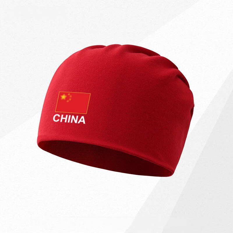 新百嘉中国国家队china运动帽子男女秋冬季加绒包头帽国服堆堆帽头巾