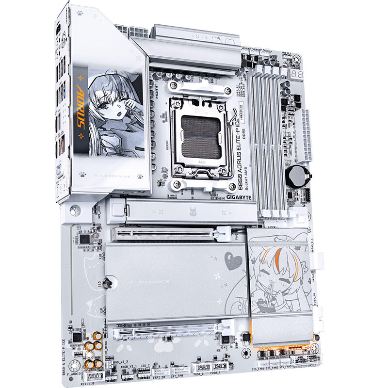 技嘉 雕妹B850 AORUS ELITE-P ICE DDR5 图 6