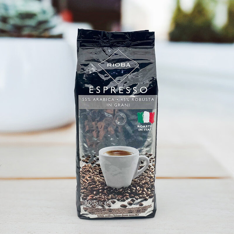 瑞吧(RIOBA)麦德龙意大利进口RIOBA瑞吧银装咖啡豆意式特浓ESPRESSO 1KG 1000g