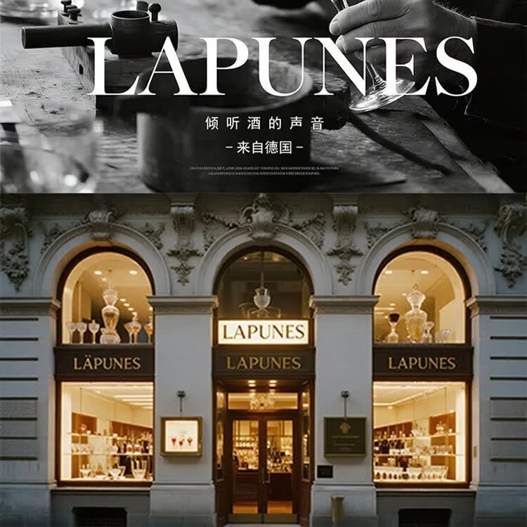 拉普尼司 LAPUNESCDA水晶香槟杯红酒杯高脚杯葡萄酒杯水杯威士忌杯乔迁节日礼盒装 270ml红酒杯6只+杯架
