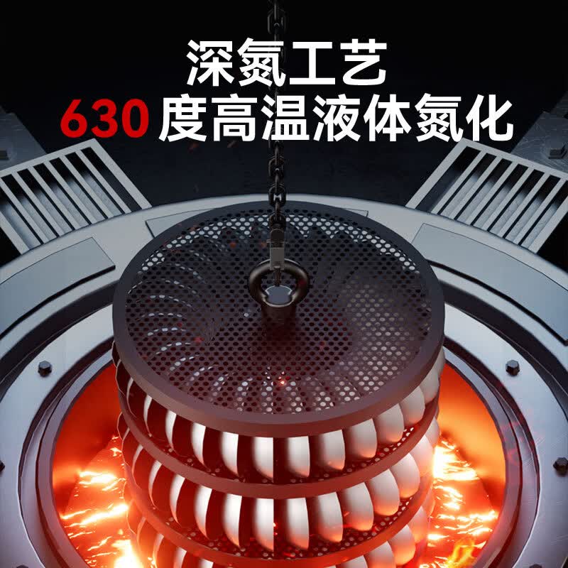 中康炒锅铁锅精铁不粘锅无涂层氮化防锈家用锅炒菜锅电磁炉燃气通用 【赠锅盖+铲勺+蒸笼】深氮防锈圆底 34cm 套装