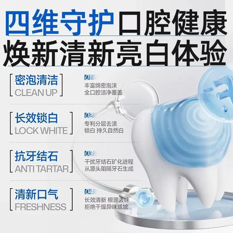 澳楠【拍一发三】洁白亮齿牙膏清新口气亮白去渍抗牙结石 限时活动：【无效退款】 【拍一发三】体验装 3盒 【拍一发三】体验装 3盒