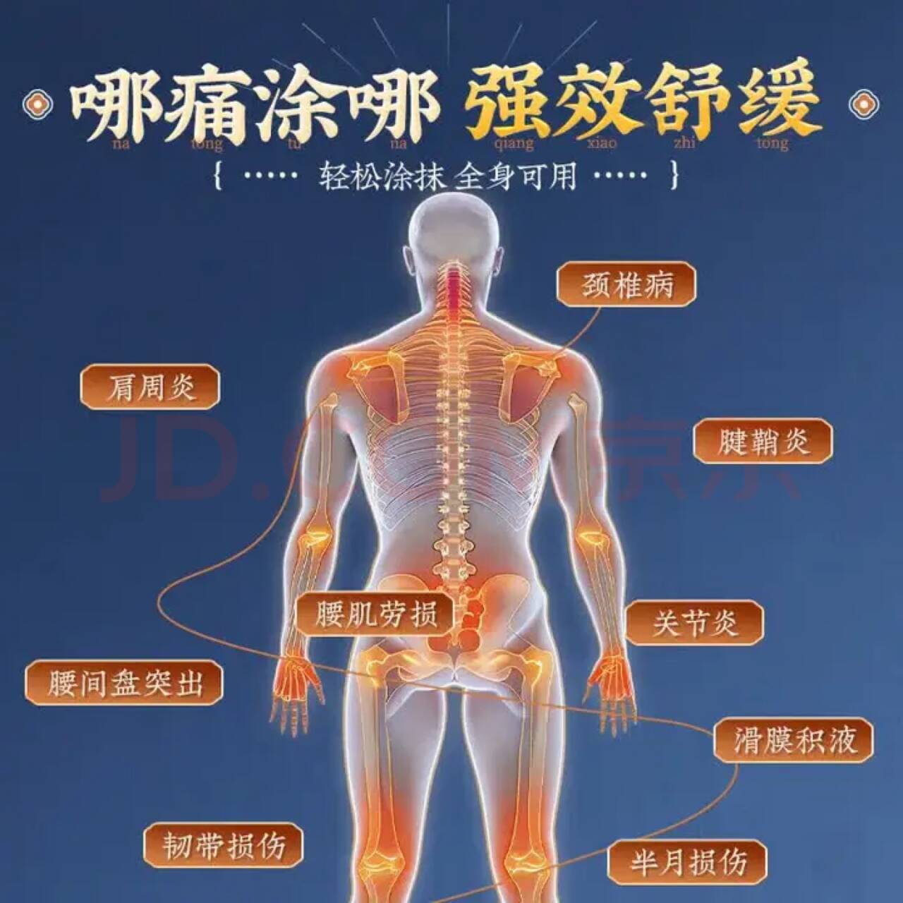 优|肤|草香港透骨膏香港原装颈椎腰椎膝盖关节疼痛透骨贴腰间盘活络油正品 透骨膏50g*买5送3【加强5装】