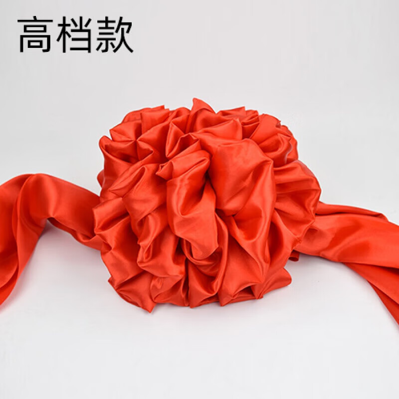 晨林之歌揭牌红花红布剪彩大红花缎布车用花球奠基开业仪式退伍胸花