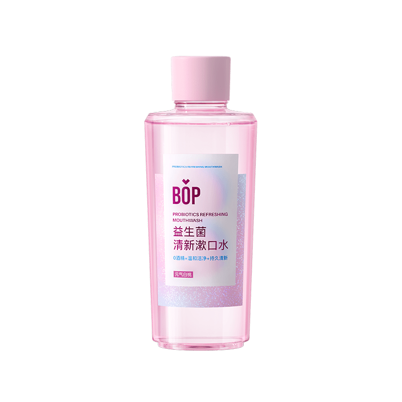 BOP益生菌漱口水果味清新口气 益生菌漱口水元气白桃 1件_500ml