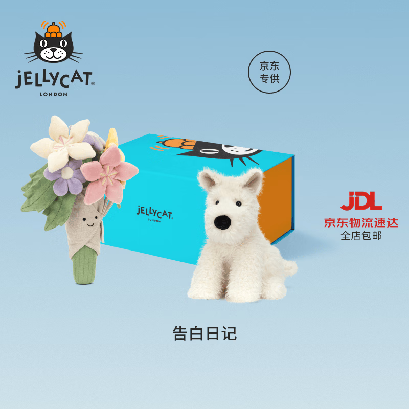Jellycat告白日记礼盒毛绒玩具娃娃公仔玩偶新婚送礼生日礼物 告白日记