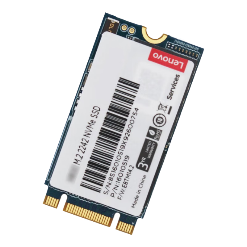 聯(lián)想（Lenovo） SSD原裝固態(tài)硬盤 筆記本 臺(tái)式機(jī)通用 適用DELL華碩惠普 固態(tài)筆記本 加裝硬盤 M.2 2242(NVME/PCIE協(xié)議)  512G