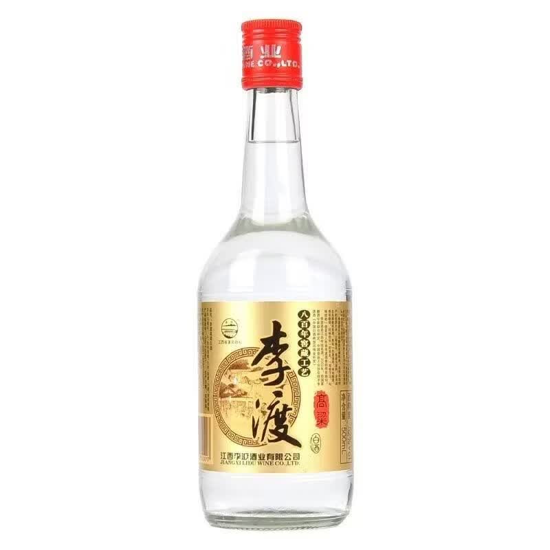 李渡高粱酒李渡金标光瓶52度500*12瓶整箱 李渡畅饮版45度6瓶装纯粮酒 52度 500mL 12瓶 李渡金标