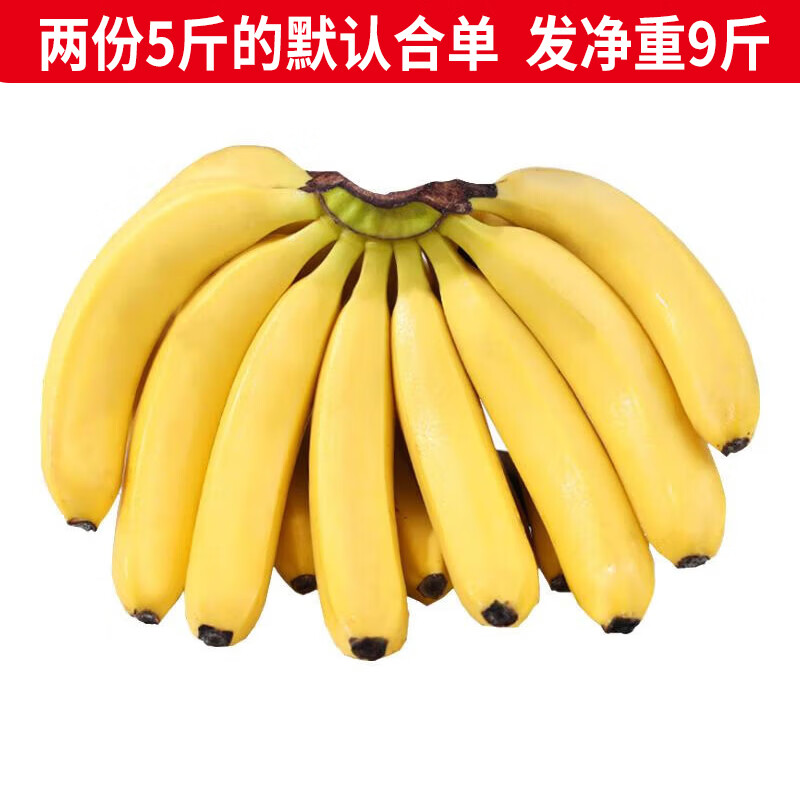 静益乐源云南大香蕉 新鲜香蕉水果 5斤装