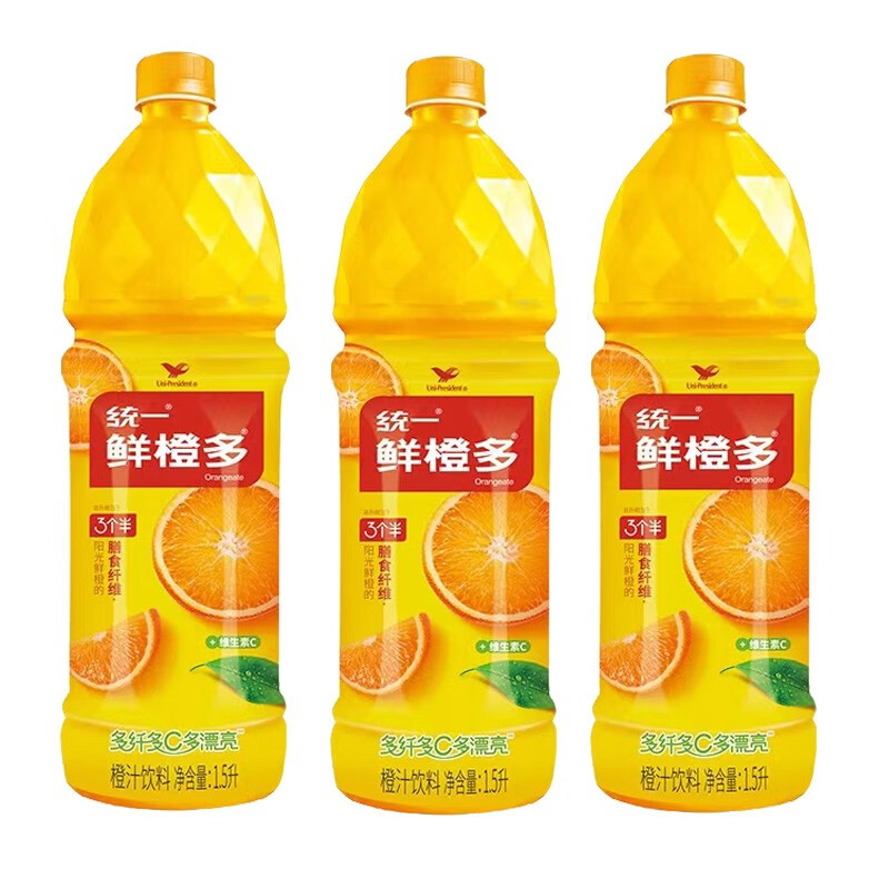 统一 鲜橙多橙汁饮料1.