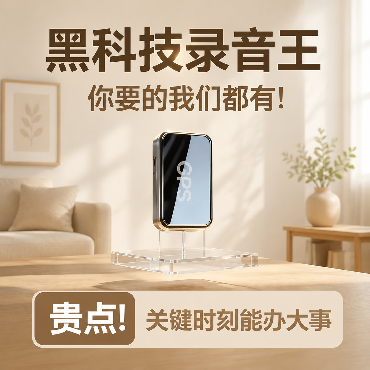 密季录音神器可连接手机远程听录器实时听音高清降噪手机控制超长待机定位专用一键便携式录音笔 远航待机200天+AI智能实时录音+实时定位