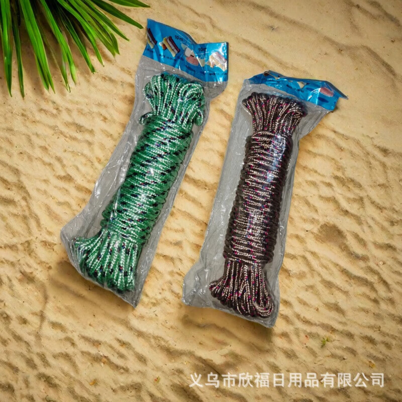【优选直发】5米绳户外防风防滑加粗多功凉衣服绳子户外装备 随机颜色1根 每根5米