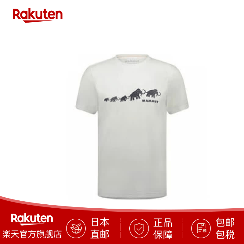 猛犸象（MAMMUT）男士运动短袖速干半袖T恤QD户外上衣 1017-02012 日本直邮 00473（白色印花3） M