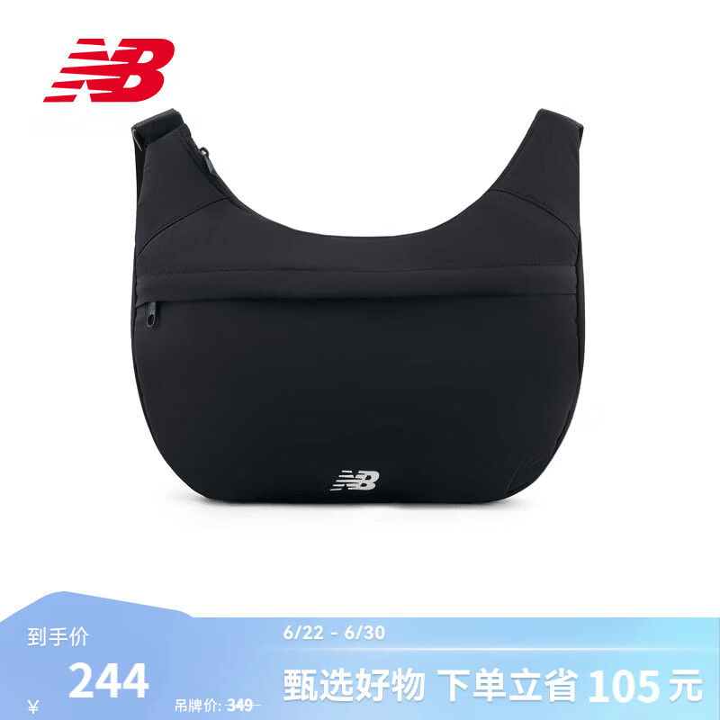 NEW BALANCENB官方26新款男款女款休闲舒适潮流百搭斜挎包 BK AC6615S 均 码